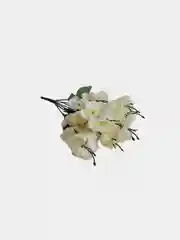 Светло-жёлтый искуственные цветы "Сакура", розовый, голубой, жёлтый, белый букет