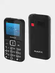 Черный кнопочный телефон Maxvi B200