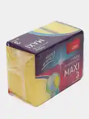 Губки для мытья посуды, профилированные, большого размера, Maxi, 3 штуки