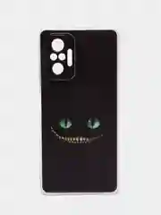 Черный чехол на Xiaomi Redmi Note 10 Pro / Сяоми Редми Нот 10 Про прозрачный, с рисунком