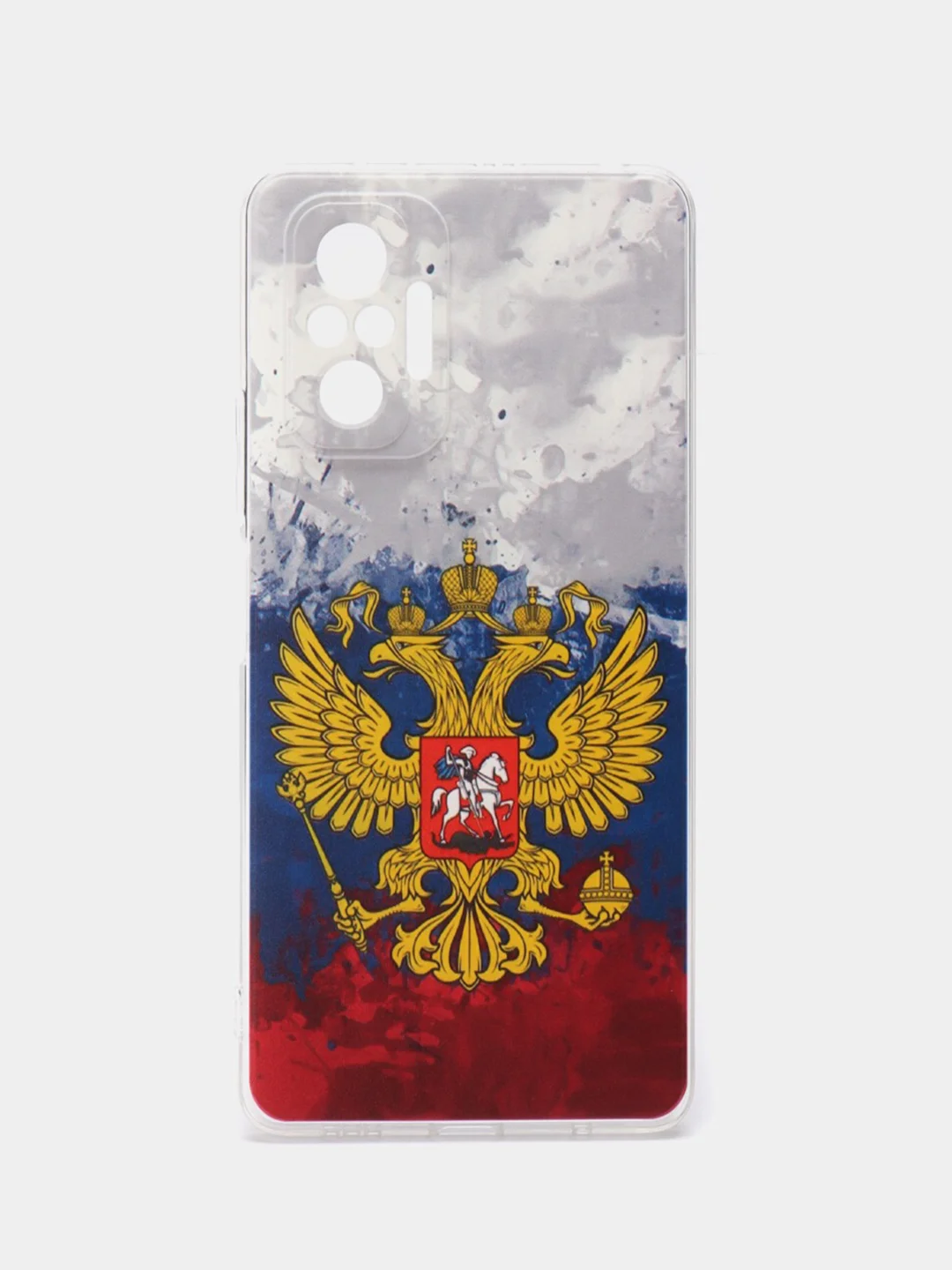 Синий чехол на Xiaomi Redmi Note 10 Pro / Сяоми Редми Нот 10 Про прозрачный, с рисунком