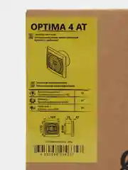 Вытяжной вентилятор 100 Auramax Optima 4 AT с таймером в кухню ванную туалет