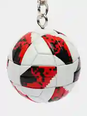 Багровый брелок баскетбольный мяч / футбольный мяч
