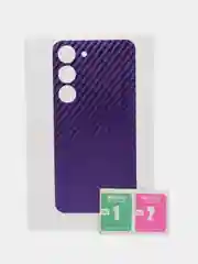 Пурпурный защитная пленка для Samsung Galaxy S23 под карбон на заднюю часть, назад Самсунг S23 кожа