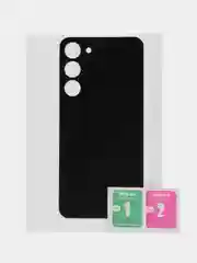Угольный защитная пленка для Samsung Galaxy S23 Plus под карбон на заднюю часть, назад Самсунг S23+