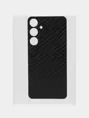 Черный защитная пленка для Samsung Galaxy S24 Plus под карбон на заднюю часть, назад Самсунг S24+
