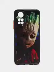 Терракотовый чехол с рисунком на Xiaomi Redmi Note 11 4G и Redmi Note 11S 4G (Редми Нот 11 и  Нот 11с)