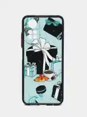 Бирюзовый чехол с рисунком на Xiaomi Redmi Note 11 4G и Redmi Note 11S 4G (Редми Нот 11 и  Нот 11с)