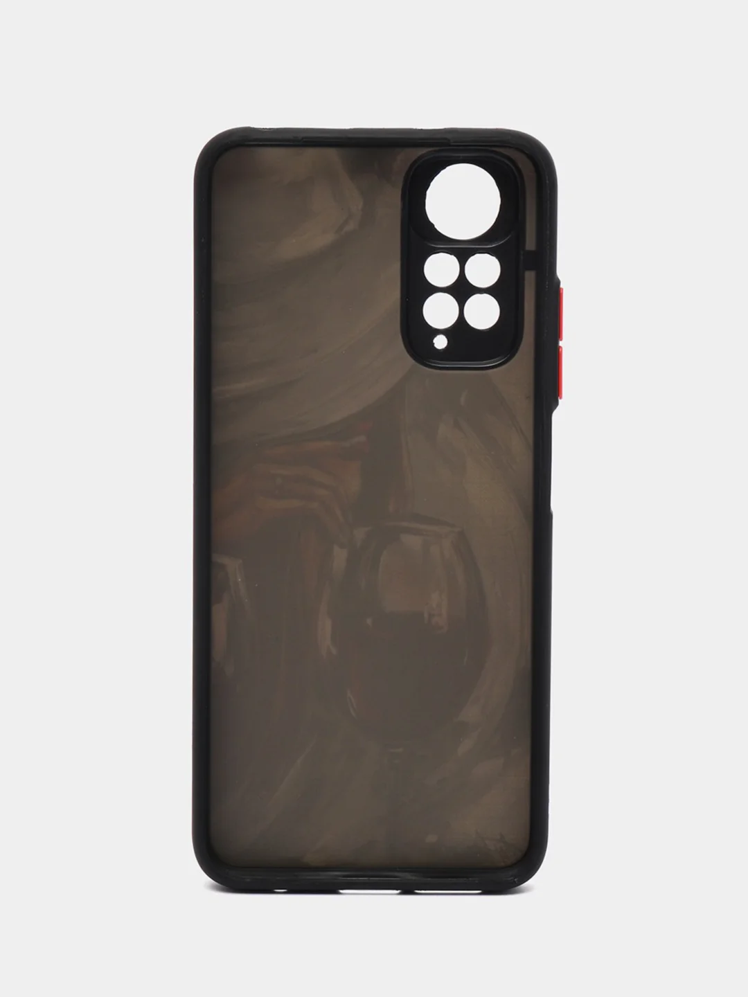 Бордовый чехол с рисунком на Xiaomi Redmi Note 11 4G и Redmi Note 11S 4G (Редми Нот 11 и  Нот 11с)