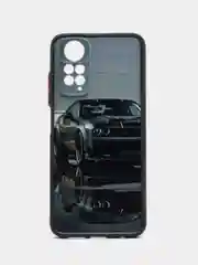 Серый чехол с рисунком на Xiaomi Redmi Note 11 4G и Redmi Note 11S 4G (Редми Нот 11 и  Нот 11с)