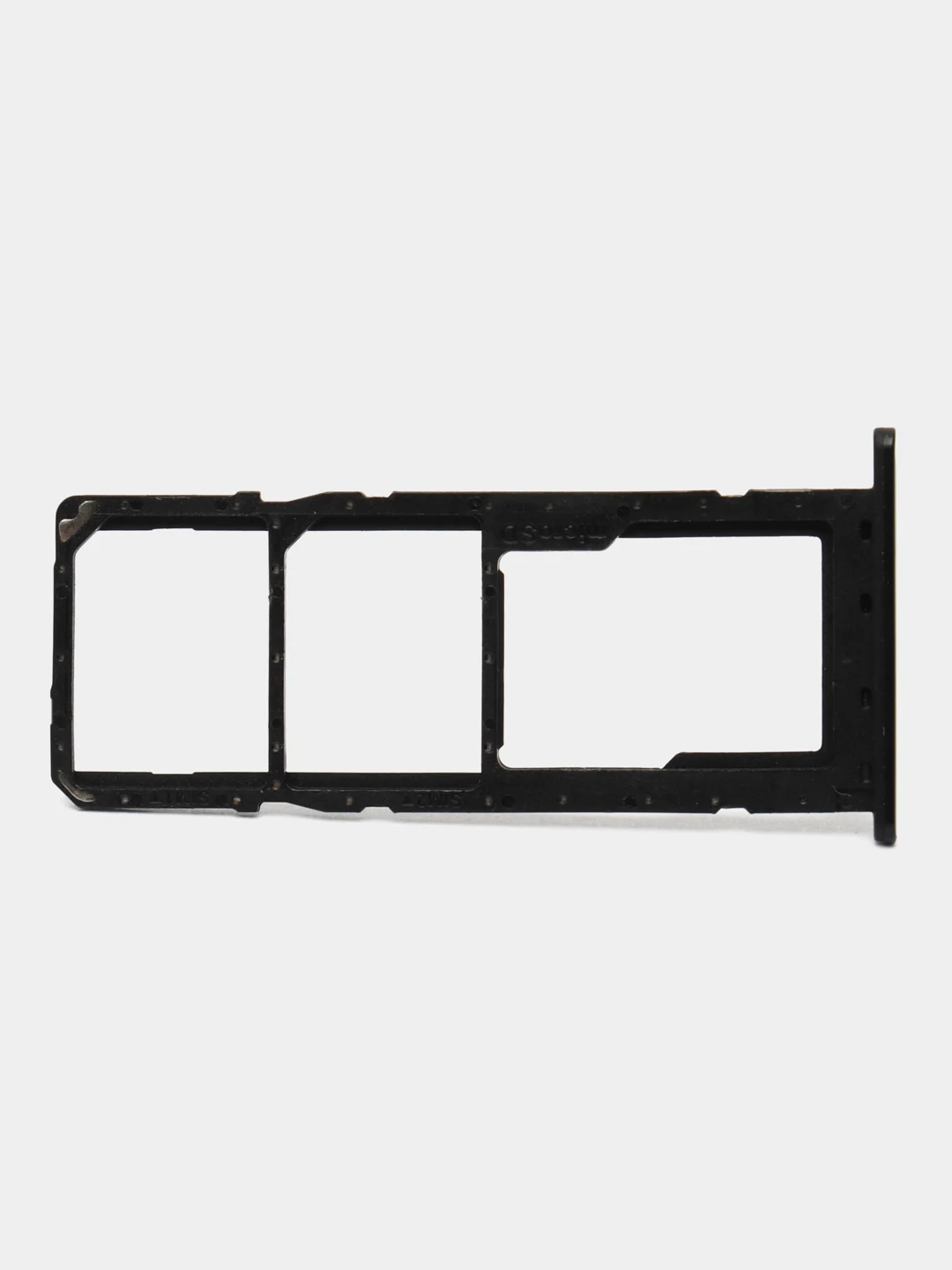Черный держатель сим карты, сим лоток, контейнер SIM Samsung A01 Core / A03 Core / A03 / A03S /