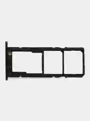 Черный держатель сим карты, сим лоток, контейнер SIM Samsung A01 Core / A03 Core / A03 / A03S /