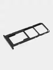 Черный держатель сим карты, сим лоток, контейнер SIM Samsung A01 Core / A03 Core / A03 / A03S /