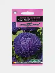 Семена цветов Астра "Леди Корал темно-синяя"