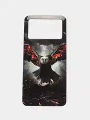 Угольный чехол Xiaomi Poco X4 Pro, Сяоми Поко Х4 Про, с рисунком