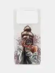 Кремовый чехол Xiaomi Poco X4 Pro, Сяоми Поко Х4 Про, с рисунком