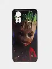 Терракотовый чехол с рисунком на Xiaomi Poco X4 Pro 5G (Сяоми Поко Х4 Про 5G)