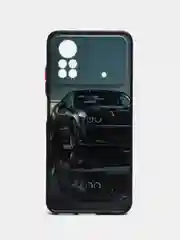 Серый чехол с рисунком на Xiaomi Poco X4 Pro 5G (Сяоми Поко Х4 Про 5G)