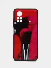 Розовый чехол с рисунком на Xiaomi Poco X4 Pro 5G (Сяоми Поко Х4 Про 5G)