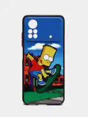 Голубой чехол с рисунком на Xiaomi Poco X4 Pro 5G (Сяоми Поко Х4 Про 5G)