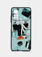 Бирюзовый чехол с рисунком на Xiaomi Poco X4 Pro 5G (Сяоми Поко Х4 Про 5G)