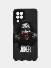 Черный чехол для Samsung Galaxy A22 4G, M22, Самсунг Галакси А22 4G, М22 силиконовый с рисунком