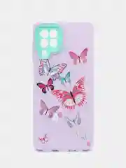 Лавандовый чехол для Samsung Galaxy A22 4G, M22, Самсунг Галакси А22 4G, М22 силиконовый с рисунком