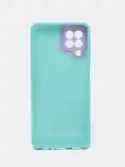 Бирюзовый чехол для Samsung Galaxy A22 4G, M22, Самсунг Галакси А22 4G, М22 силиконовый с рисунком