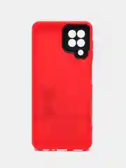Красный чехол для Samsung Galaxy A22 4G, M22, Самсунг Галакси А22 4G, М22 силиконовый с рисунком