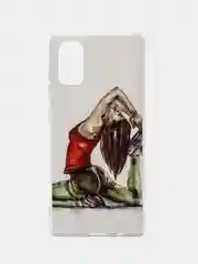 Золотой чехол Samsung Galaxy A41 (Самсунг Галакси А41) чехол силиконовый с рисунком