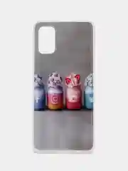 Серый чехол Samsung Galaxy A41 (Самсунг Галакси А41) чехол силиконовый с рисунком