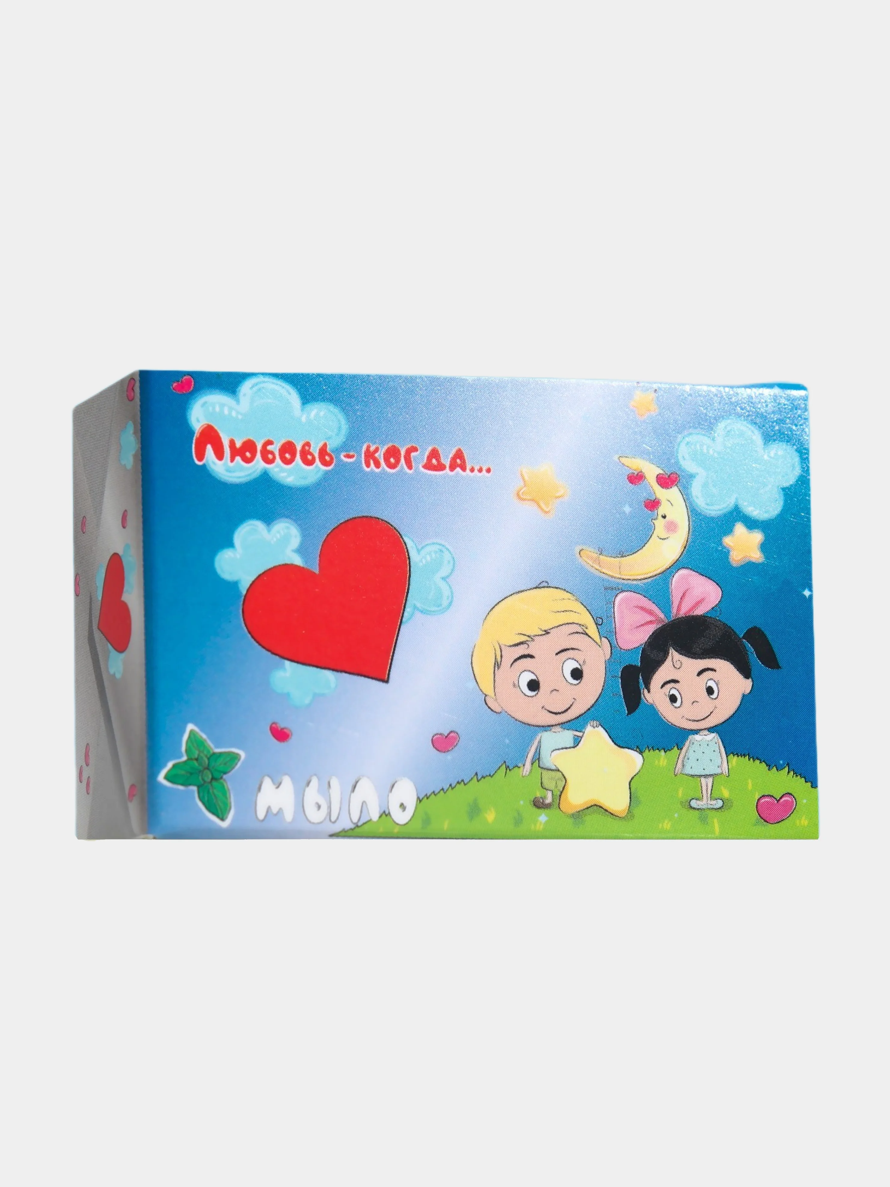 Голубой мыло "Love is..., Любовь когда...", фигурное