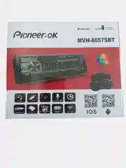 Зеленый автомагнитола Pioneer 1 DIN для авто - с поддержкой (Bluetooth/USB/AUX/FM)
