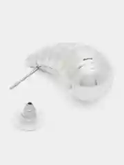 Серебряный серьги капли крупные