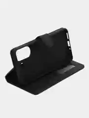 Темно-синий чехол книжка для Xiaomi Redmi 13C 4G, кожаный PU