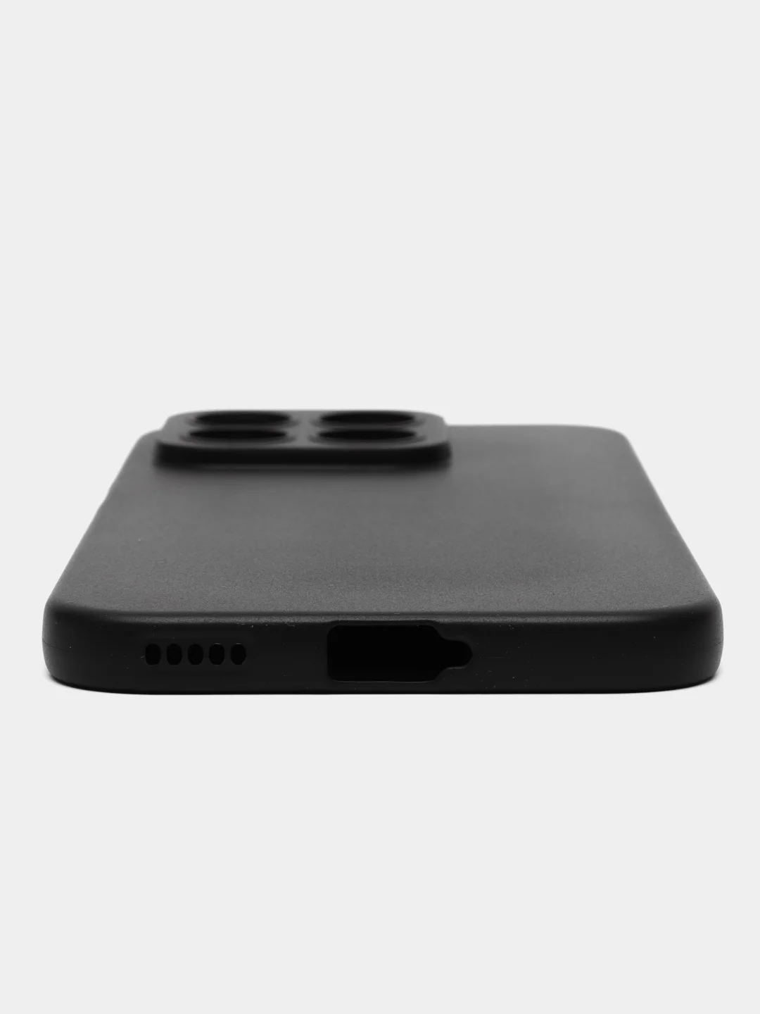 Черный чехол Honor X8b / Хонор Х8б черный, силиконовый, матовый