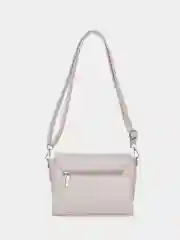 Серый меланж сумка женская, классическая, базовая, через плечо