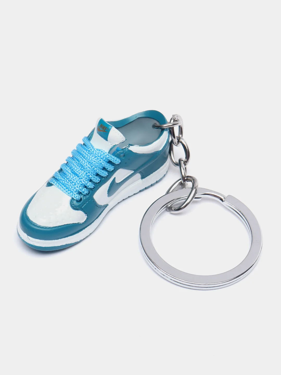Голубой брелок-игрушка "Кроссовок Nike Dunk Low", для ключей, сумки, рюкзака