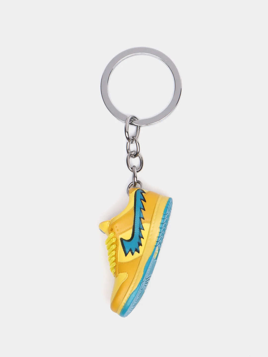 Желтый брелок-игрушка "Кроссовок Nike Dunk Low", для ключей, сумки, рюкзака