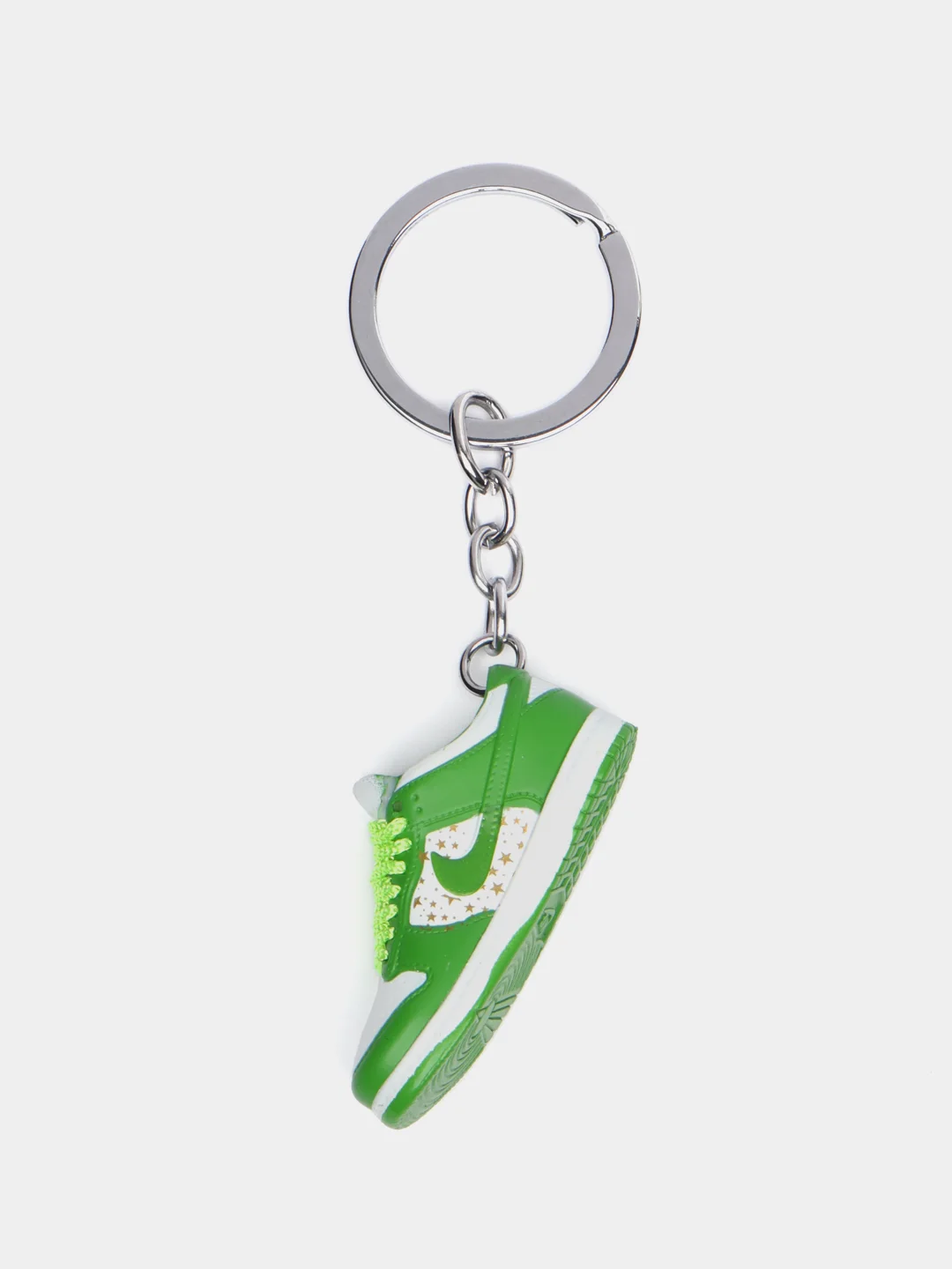 Салатовый брелок-игрушка "Кроссовок Nike Dunk Low", для ключей, сумки, рюкзака