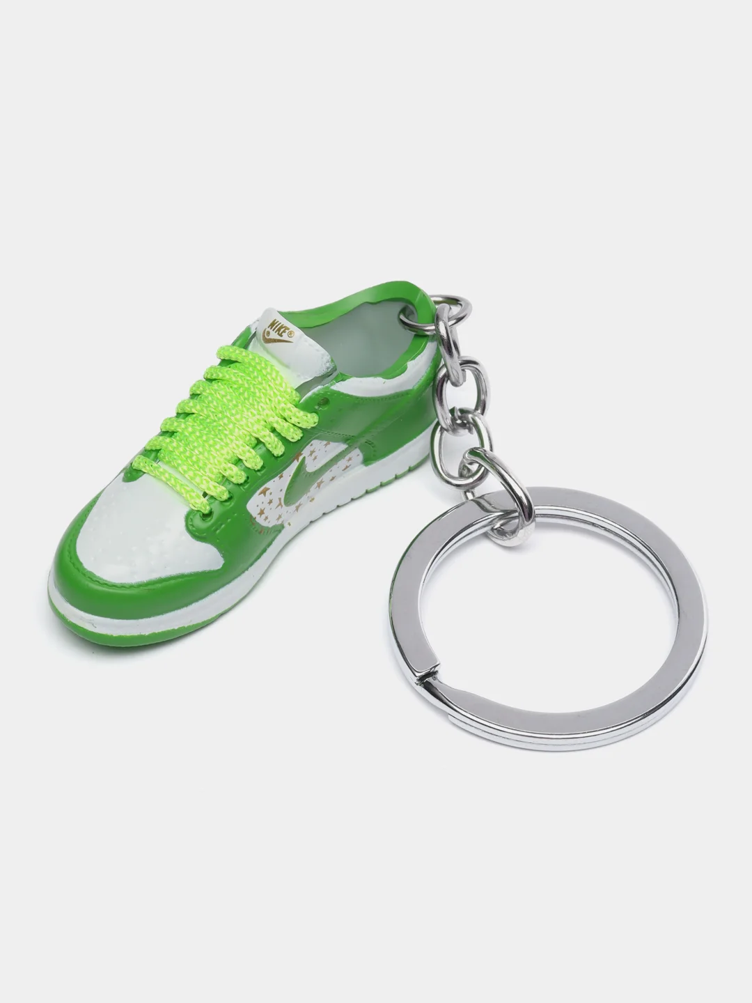 Салатовый брелок-игрушка "Кроссовок Nike Dunk Low", для ключей, сумки, рюкзака