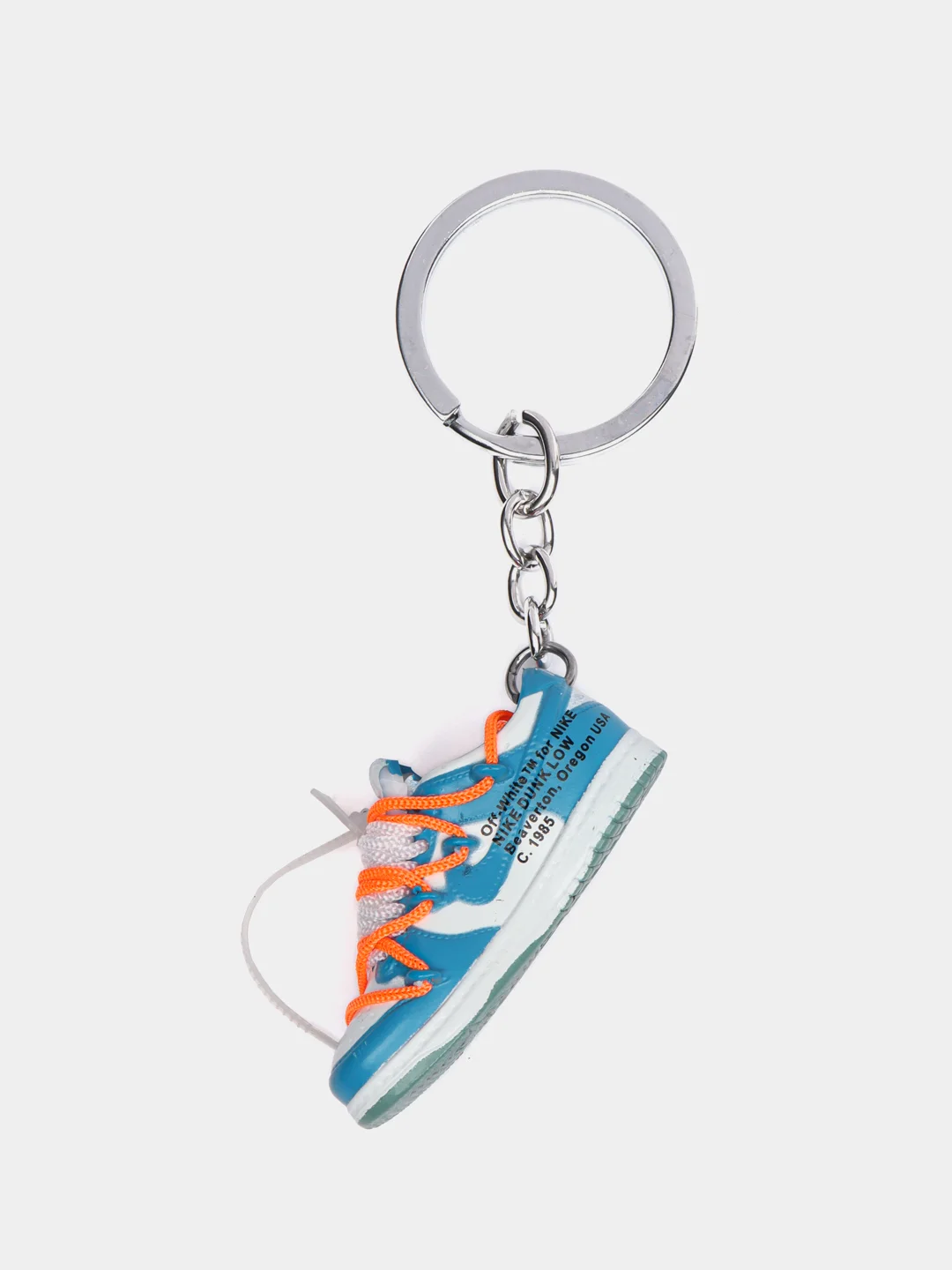 Светло-синий брелок-игрушка "Кроссовок Nike Dunk Low", для ключей, сумки, рюкзака