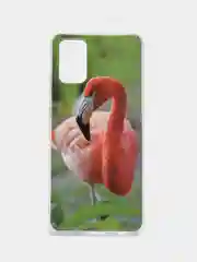 Зеленый чехол для Samsung Galaxy A02s с ярким принтом, силиконовый