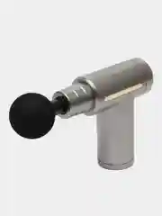 Серый перкуссионный массажер для тела Fascial Gun, мышечный фасциальный пистолет