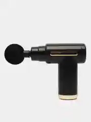 Черный перкуссионный массажер для тела Fascial Gun, мышечный фасциальный пистолет