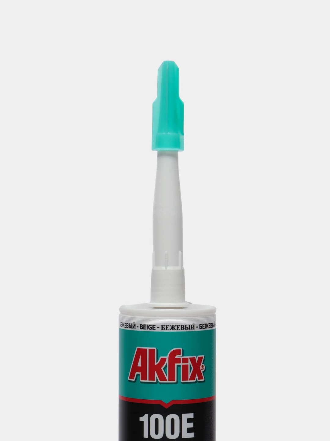Ниверсальный силиконовый герметик Akfix 100Е бежевый, 280 мл