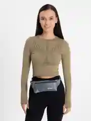 Серый сумка поясная