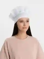 Белый колпак ПОВАРА. Колпак поварской. Черный и белый.