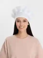Белый колпак ПОВАРА. Колпак поварской. Черный и белый.
