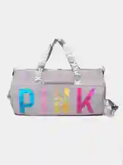 Тёмно-серый сумка спортивная, для фитнеса, PINK